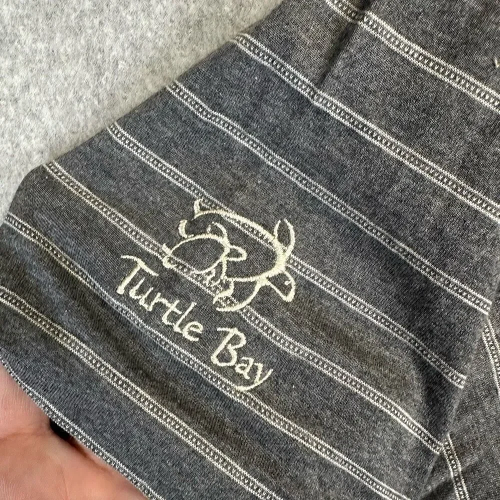 Polo Golf Ralph Lauren Men’s Size XL Turtle Bay Branded Polo Grey Striped Cotton